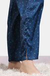 Zivame Silken Promises Woven Pyjama Set - Blue Opal — thumbnail 7